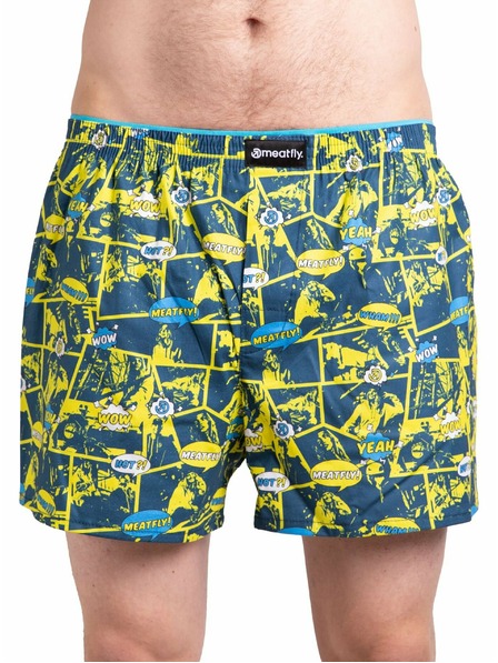Meatfly Meatfly Herren-Boxershorts Agostino Yellow/Blue