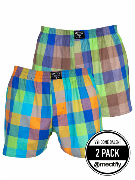 Meatfly Meatfly Herren-Boxershorts Doug Orange / Brown | Orange | Größe