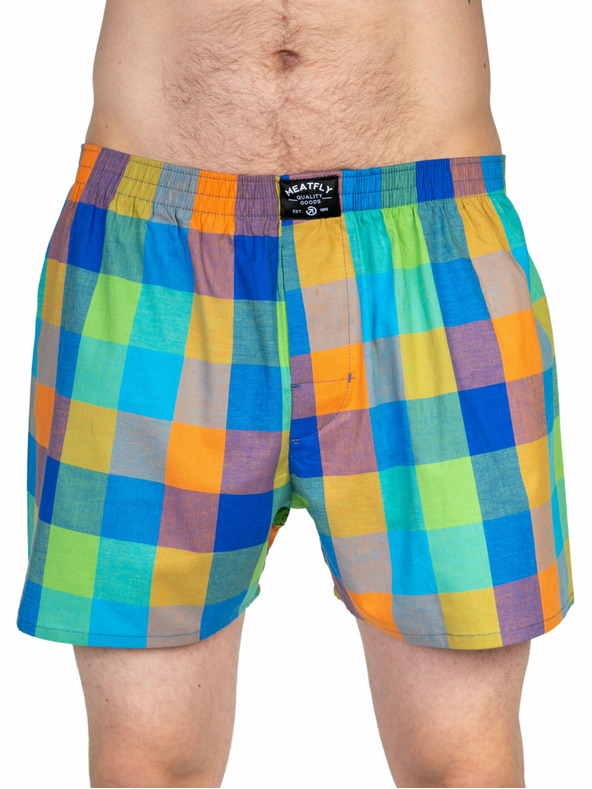 Meatfly Meatfly Herren-Boxershorts Doug Orange / Brown | Orange | Größe