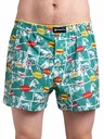 Meatfly Meatfly Herren-Boxershorts Agostino Green Comics | Grün | Größe