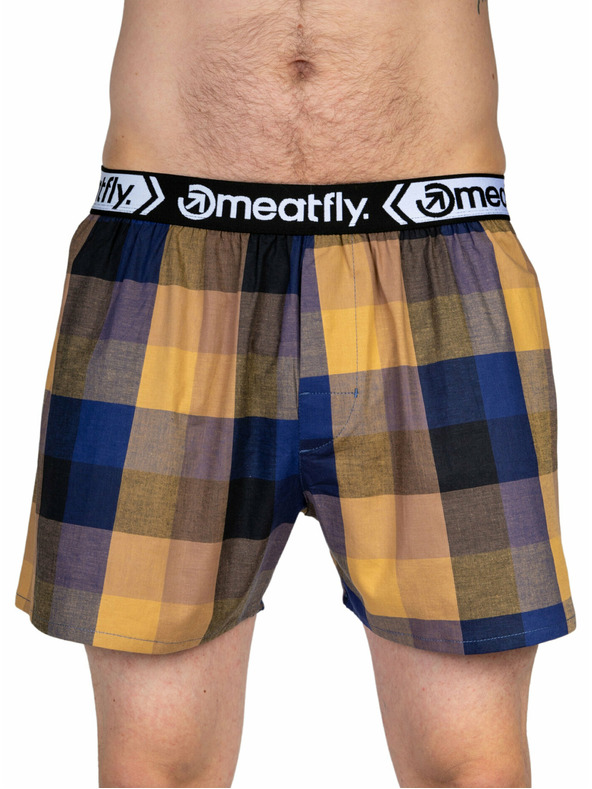 Meatfly Meatfly Herren Boxershorts Gigi Braun / Blau | Braun | Größe