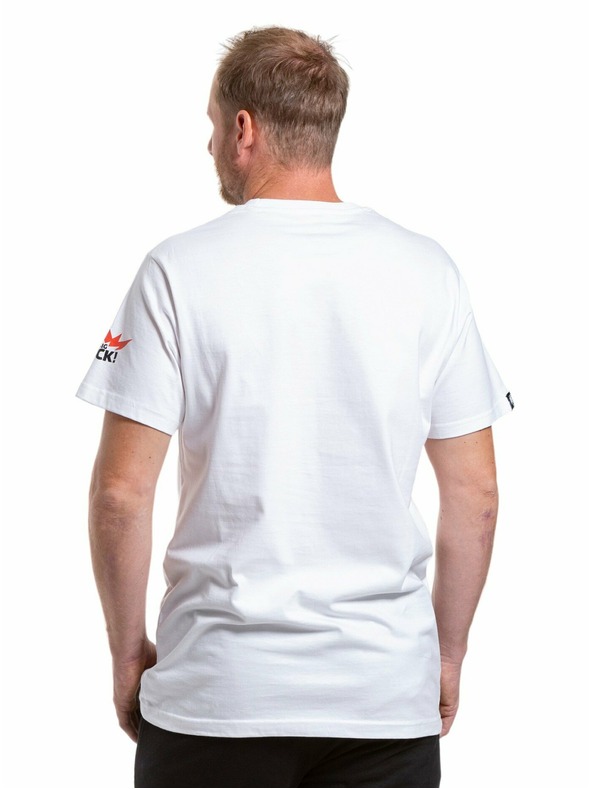 Meatfly Meatfly Herren T-Shirt Big Shock 8Bit Weiß | Weiß | Größe