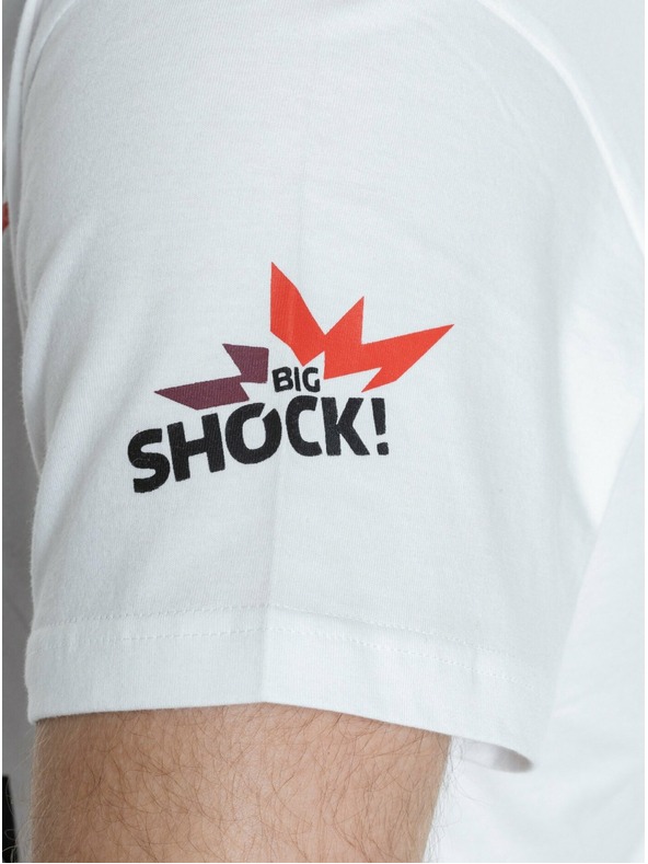 Meatfly Meatfly Herren T-Shirt Big Shock 8Bit Weiß | Weiß | Größe