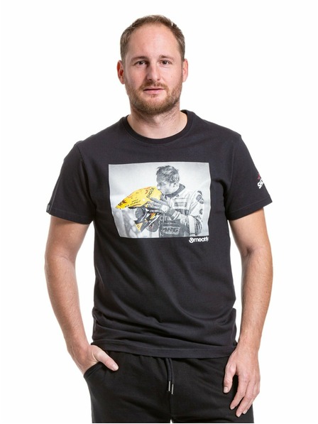 Meatfly Meatfly Herren T-Shirt Big Shock Kiss Schwarz | Schwarz | Größe
