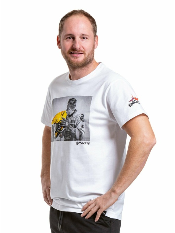 Meatfly Meatfly Herren T-Shirt Big Shock Kiss Weiß | Weiß | Größe