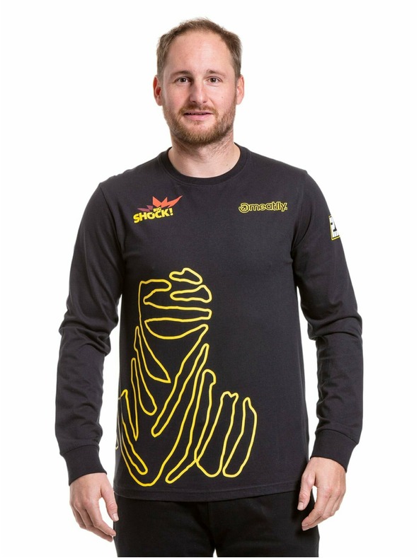 Meatfly Meatfly Herren Langarm-T-Shirt Dakar Beduin Schwarz | Schwarz | Größe