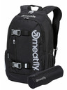 Meatfly Meatfly Basejumper Backpack Black 22 L + FREE PENCIL CASE | Black | Volume 22 L