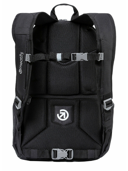 Meatfly Meatfly Basejumper Backpack Black 22 L + FREE PENCIL CASE | Black | Volume 22 L