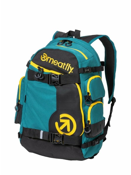 Meatfly Meatfly Wanderer Backpack Snake Green / Black 28 L | Black | Volume 28 L