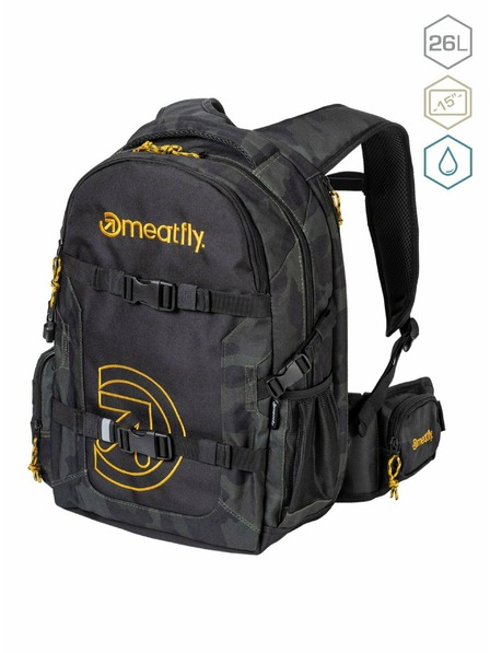 Meatfly Meatfly Ramble Rampage Backpack Camo/Brown 26 L | Camouflage | Volume 26 L
