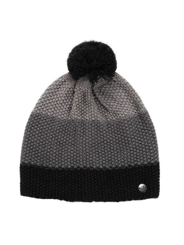 ALPINE PRO Winter Hat with Pompom ALPINE PRO DELORE Smoked Pearl