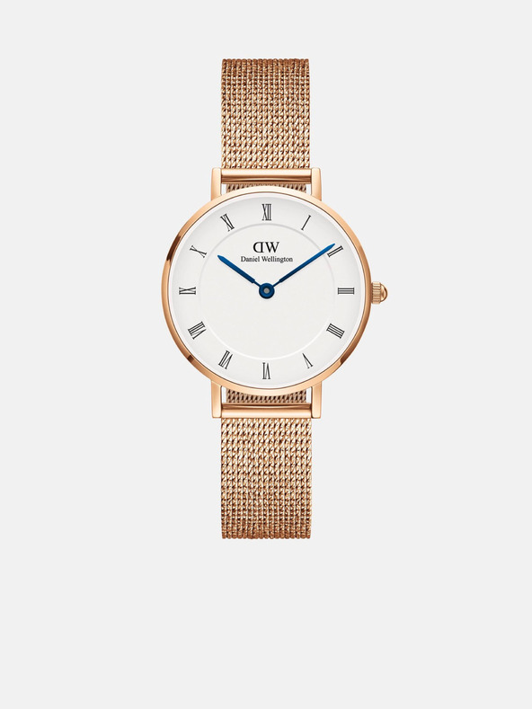 Daniel Wellington Rosa-goldene Damen Uhr Daniel Wellington Mesh Petite Melrose