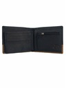 Meatfly Meatfly Leather Wallet Eddie Premium Black/Oak | Black | Size