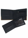Meatfly Meatfly Leather Wallet Eddie Premium Black/Oak | Black | Size