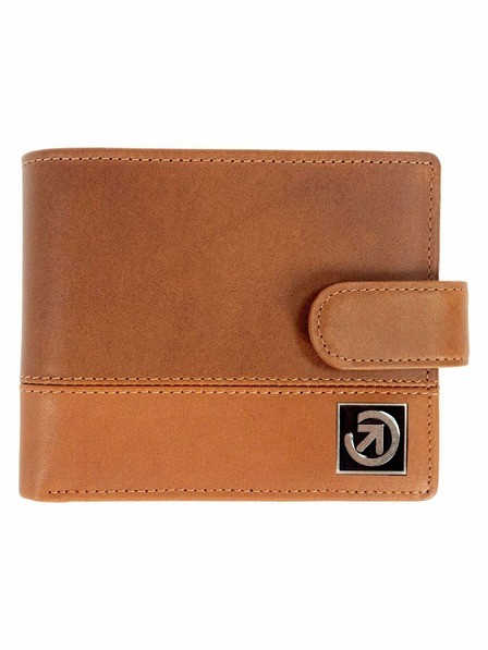 Meatfly Meatfly Leather Wallet Nathan Premium Brown | Brown | Size
