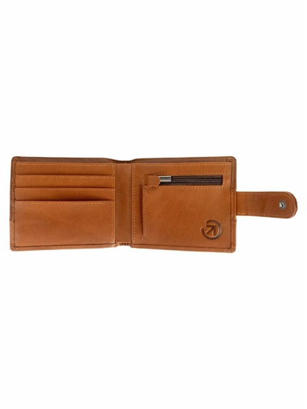 Meatfly Meatfly Leather Wallet Nathan Premium Brown | Brown | Size