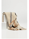Moodo Braun und beige gemusterter Damenschal Moodo