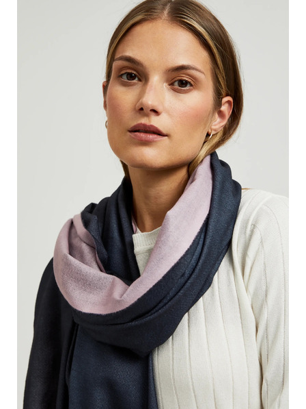 Moodo Rosa-blau Damen Schal Moodo
