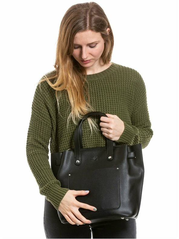 Meatfly Meatfly Handbag Alma Black | Black | Volume 13 L