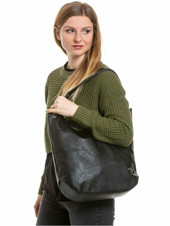 Meatfly Meatfly Damen Handtasche Emmy Black | Schwarz | Volumen 14 L