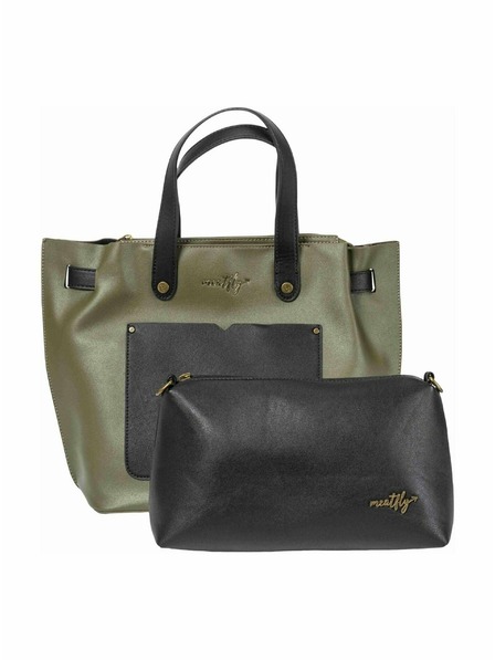 Meatfly Meatfly Handbag and Toilet Bag Alma Olive
