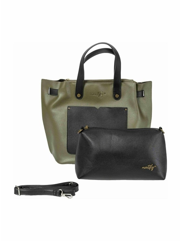 Meatfly Meatfly Handbag and Toilet Bag Alma Olive
