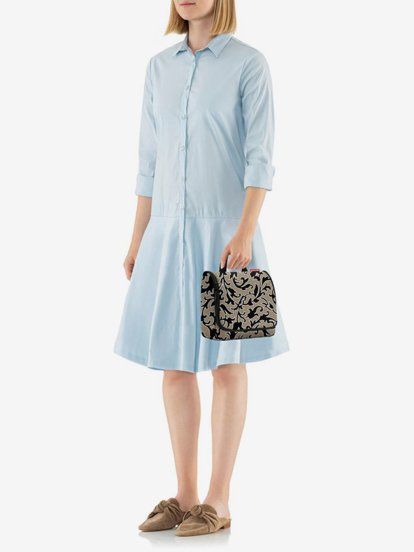 Reisenthel Khaki Damen Gemusterte Kosmetiktasche Reisenthel Toiletbag Baroque Marble