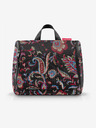 Reisenthel Weinrot-Schwarze Damen Gemusterte Kosmetiktasche Reisenthel Toiletbag XL Paisley Schwarz
