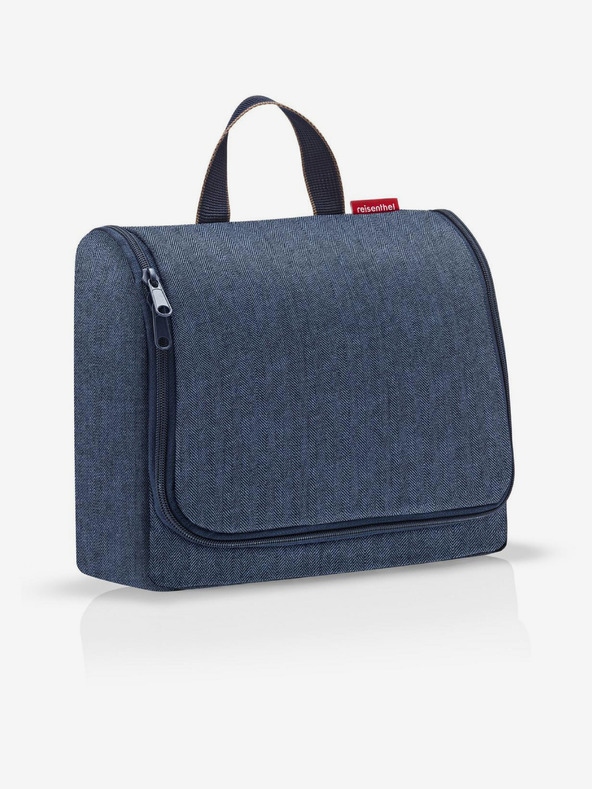 Reisenthel Dark Blue Herringbone Toiletry Bag Reisenthel Toiletbag XL