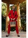 Moodo Damen Hose Rot Moodo
