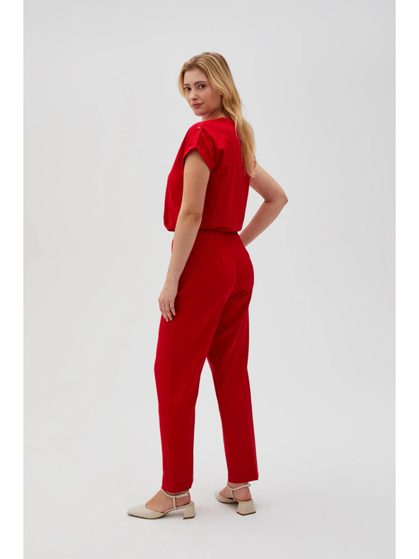 Moodo Damen Hose Rot Moodo