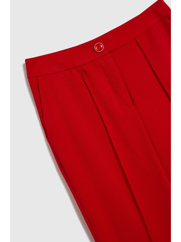 Moodo Damen Hose Rot Moodo