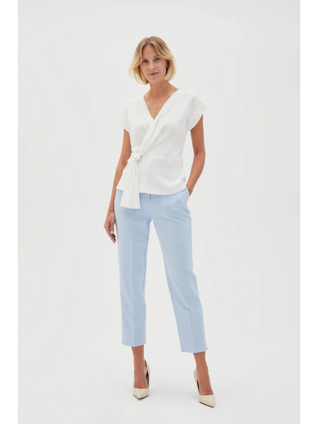 Moodo Damen Hose Blau Moodo