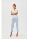 Moodo Damen Hose Blau Moodo