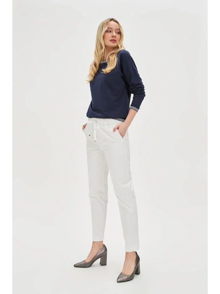 Moodo Damen Hose Weiß Moodo