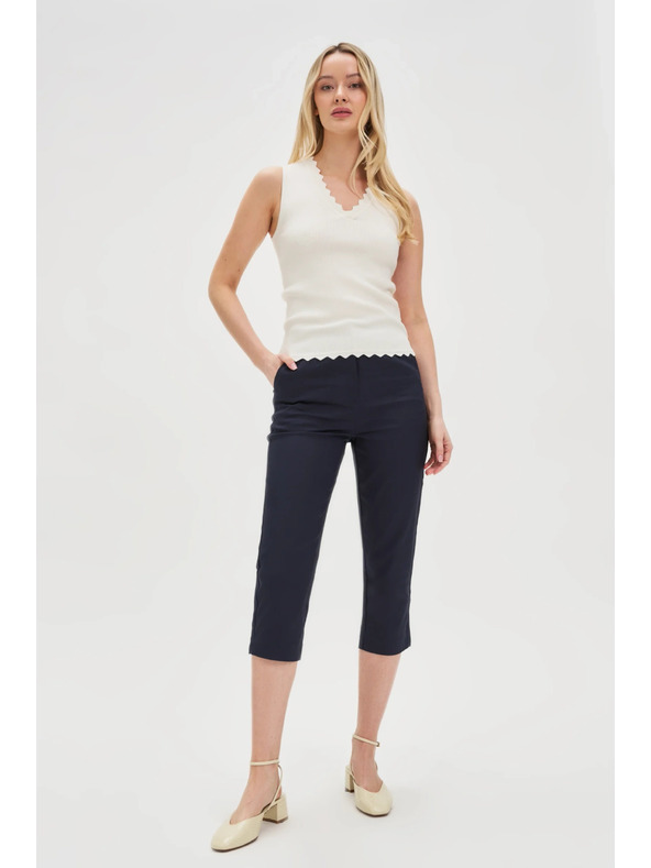 Moodo Damen Hose Blau Moodo