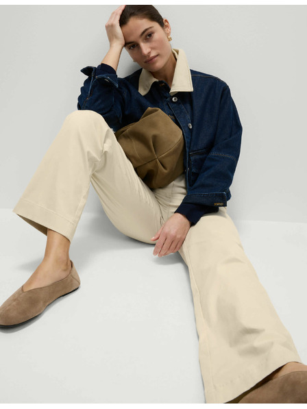Marks & Spencer Straight Chino Pants in Beige by Marks & Spencer
