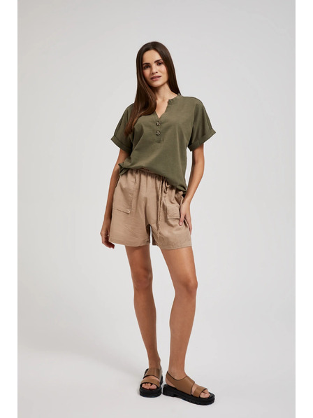 Moodo Braune Damen Shorts Moodo
