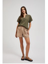 Moodo Braune Damen Shorts Moodo