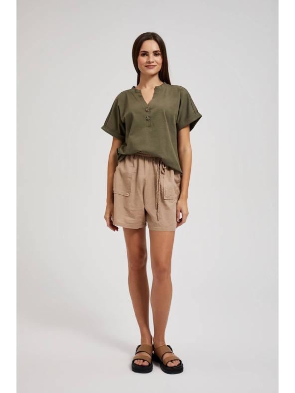 Moodo Braune Damen Shorts Moodo