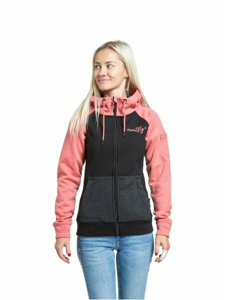 Meatfly Meatfly Damen Technisches Sweatshirt Alisha Coral / Schwarz