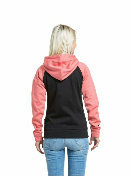 Meatfly Meatfly Damen Technisches Sweatshirt Alisha Coral / Schwarz