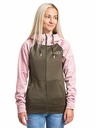 Meatfly Meatfly Damen-Funktions-Sweatjacke Alisha Powder Pink/Olive