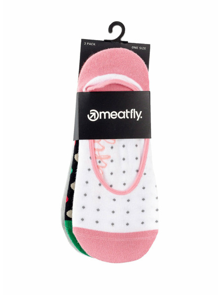 Meatfly Meatfly Low Socks - Triple Pack J/ Multicolor 1 | Multicolored | Size