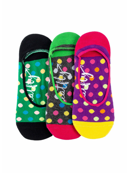 Meatfly Meatfly Low Socks - Triple Pack B/ Big Dots 1 | Multicolored | Size