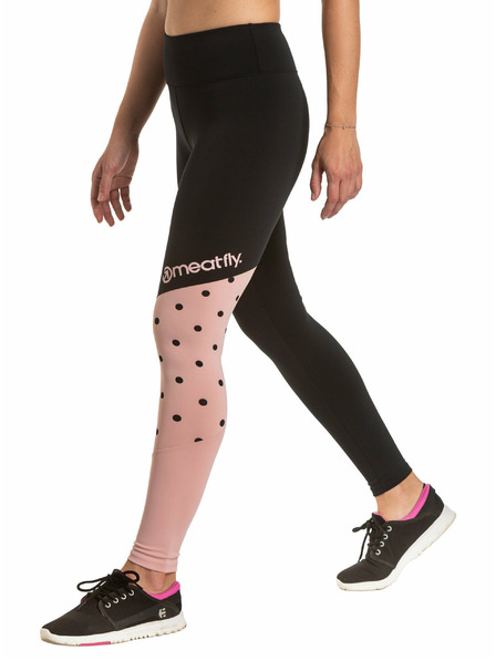 Meatfly Meatfly Damen Leggings Arabel Pink/Black | Schwarz | Größe