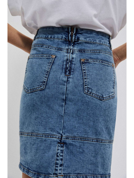 Moodo Blauer Damen Jeans-Rock Moodo