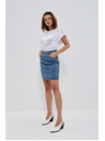 Moodo Blauer Damen Jeans-Rock Moodo
