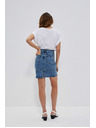 Moodo Blauer Damen Jeans-Rock Moodo