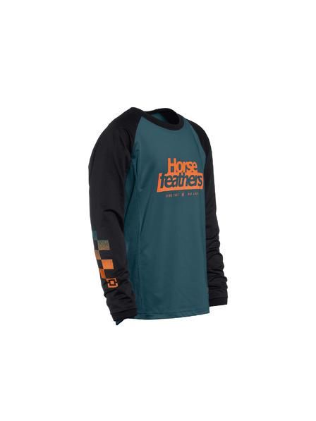 Horsefeathers Kids' bike jersey Spike petrol HORSEFEATHERS